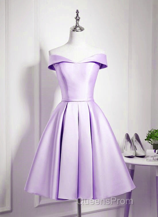 Beautiful Light Blue Satin Sweetheart Homecoming Dress, Blue Short Evening Prom Dress