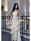 Beautiful Mermaid Spaghetti Straps Ivory Long Party Dress Classy Prom Dress