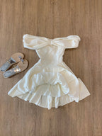 Beautiful One Shoulder Bow Princess A-Line Homecoming Dress