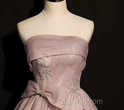 Beautiful Pink Tulle Sequins Strapless Pleats Beading Evening Prom Dress Evening Ball Gown Brithday Quinceanera Dress