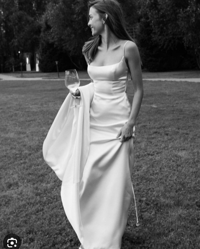 Beautiful Sheath Straps Long White Classy Prom Dress Classy Evening Dress