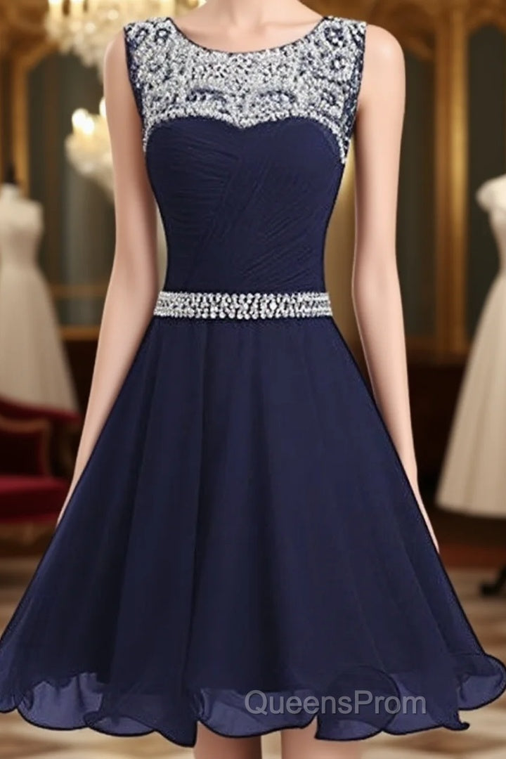 Beautiful Short Homecoming Dress Featuring Beaded, Short Party Dress