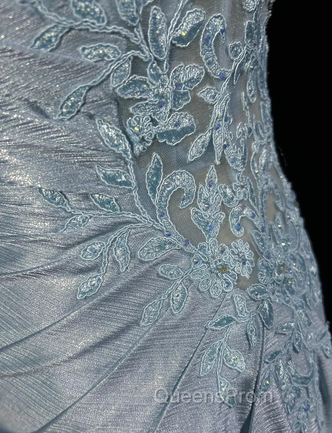 Beautiful Spaghetti Strap Mermaid Glitter Satin Long Evening Prom Backless Applique Evening Gown Simple Wedding Dress