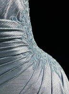 Beautiful Spaghetti Strap Mermaid Glitter Satin Long Evening Prom Backless Applique Evening Gown Simple Wedding Dress