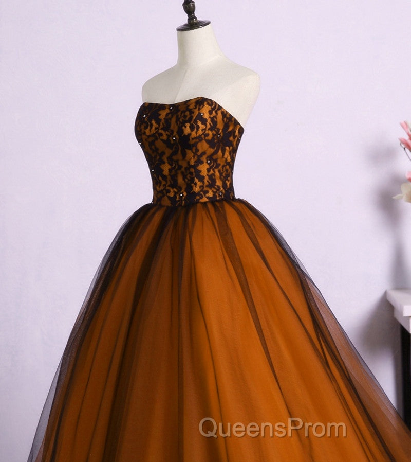 Beautiful Tulle A-Line Ball Gown Sweet 16 Party Dress, Long Evening Prom Dress Secondary image