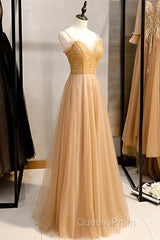 Beautiful Tulle Beaded Sweetheart Party Dress, A-Line Tulle Floor Length Evening Prom Dress
