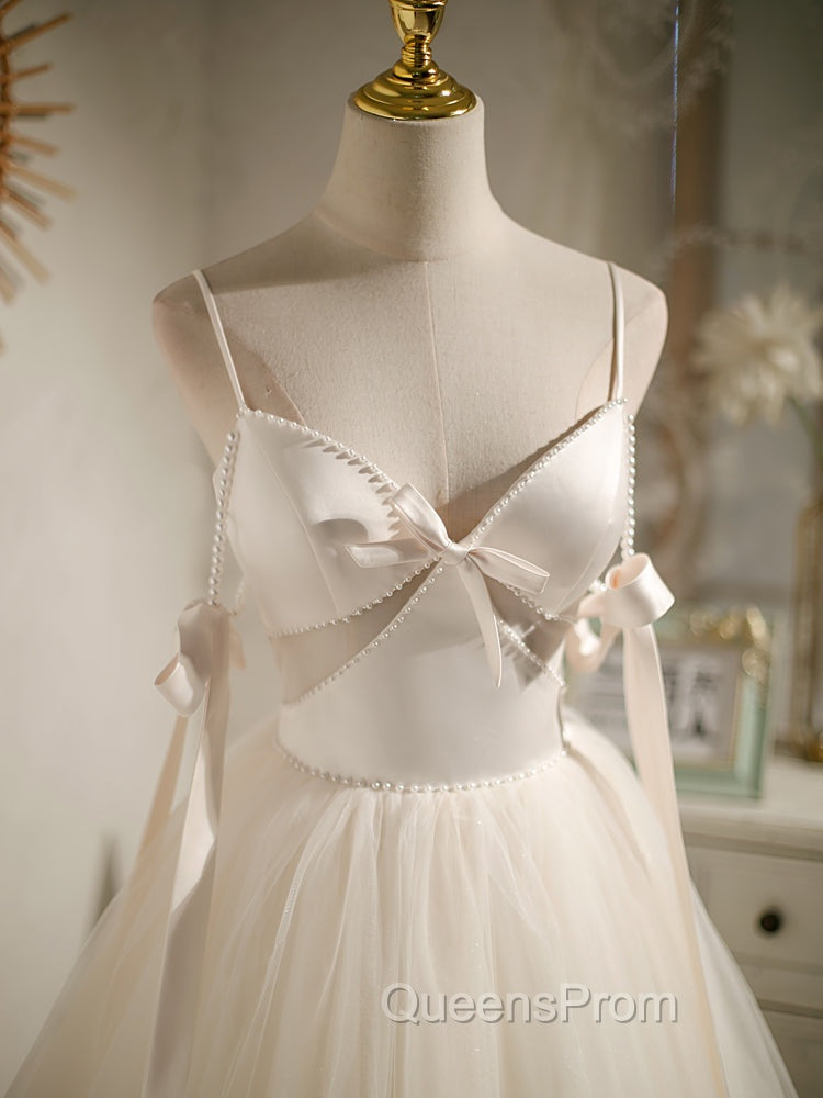 Beige Aline Tulle Short Evening Prom Dress Beige Tulle Homecoming Dress