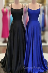 Black And Royal Blue Evening Prom Dress, Evening Gown, Graduation School Party Dress, Winter Formal Dress