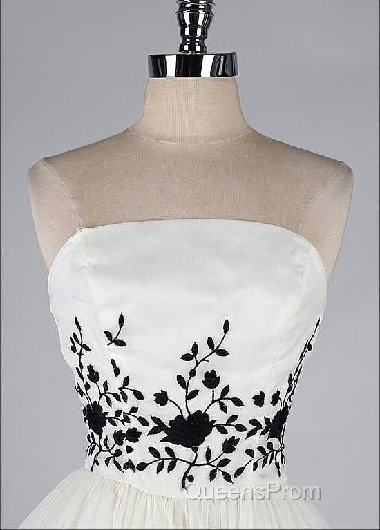 Black And White Homecoming Dress