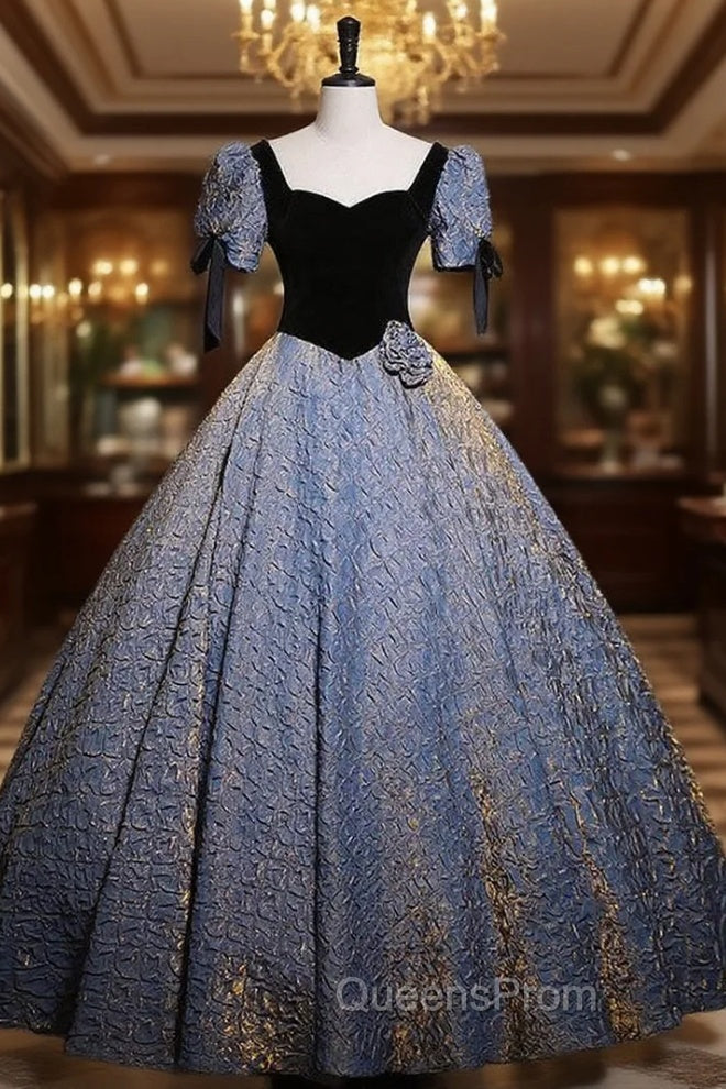 Black Ball Gown Short Sleeve Quinceanera Dress Main image
