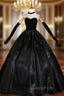 Black Ball Gown Sweetheart Quinceanera Dress