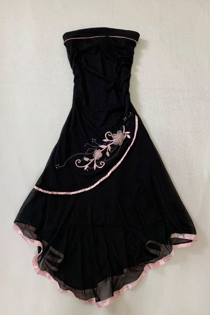 Black Fashion Dress Birthday Party Classy Prom Gown
