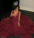 Black Girl Classy Prom Dress, Mermaid Party Dress