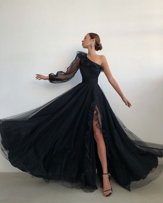 Black Long Classy Evening Dress Classy Prom Dress
