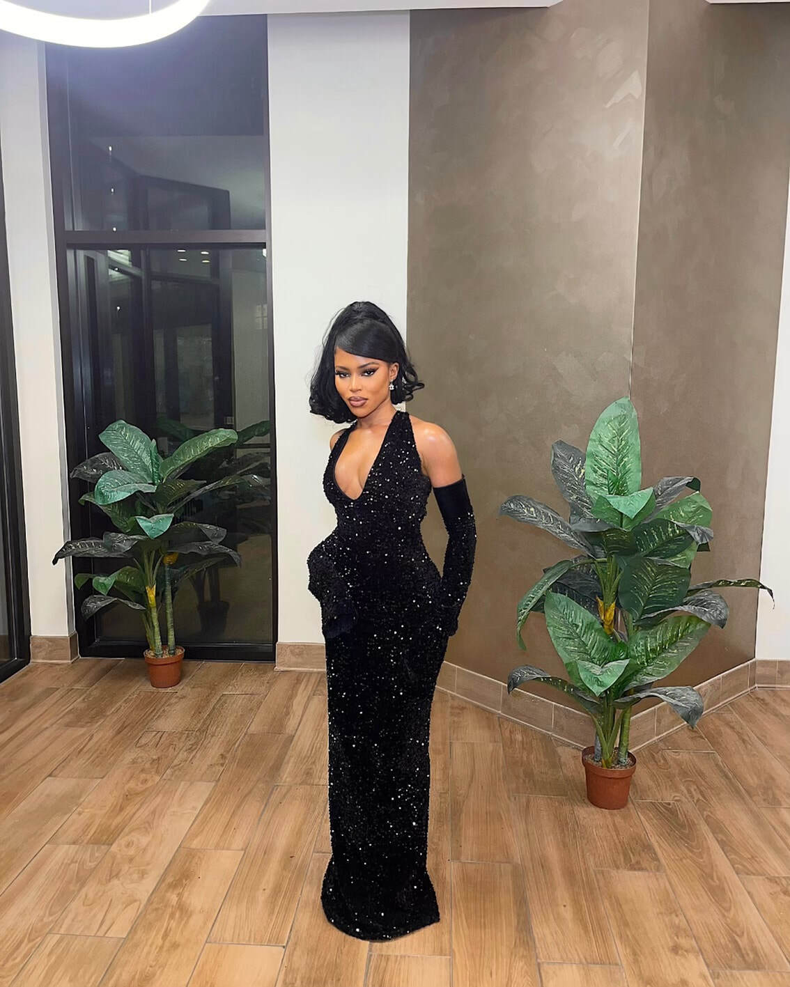 Black Mermaid Long Classy Prom Dress, Fashion Classy Evening Dress Secondary image