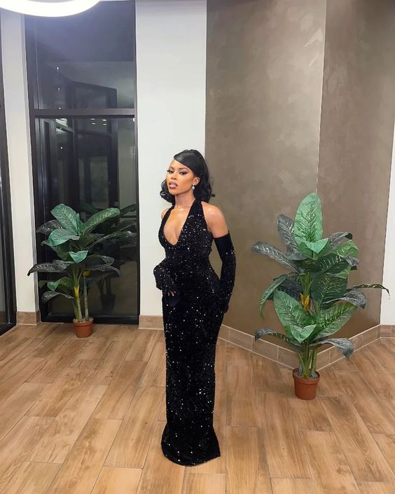 Black Mermaid Long Classy Prom Dress, Fashion Classy Evening Dress Main image
