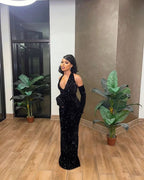 Black Mermaid Long Classy Prom Dress, Fashion Classy Evening Dress