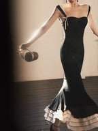 Black Mermaid Long Classy Prom Dress Sweet Classy Party Dress