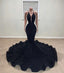 Black Mermaid Classy Prom Dress