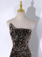 Black Mermaid Sequins Long Evening Prom Dress, Black Evening Dress Party Dress