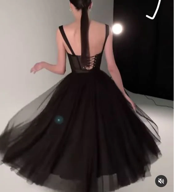 Black Classy Prom Dress, Classy Evening Dress Secondary image