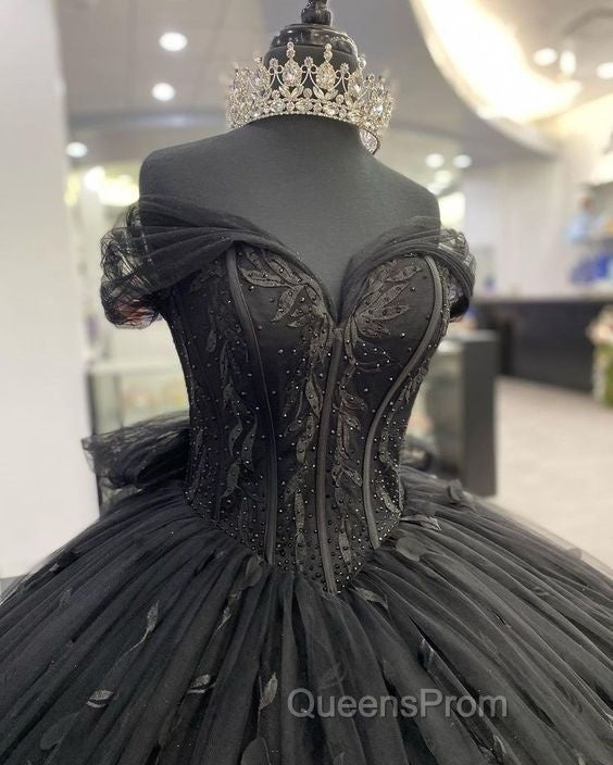 Black quinceanera Dress Ball Gown Evening Prom Dress Evening Gown Secondary image