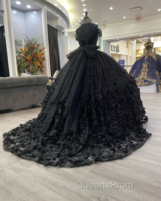 Black quinceanera Dress Ball Gown Evening Prom Dress Evening Gown