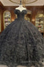 Black quinceanera Dress Ball Gown Evening Prom Dress Evening Gown