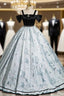 Black Satin Bow Straps Quinceanera Dress