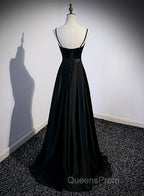 Black Satin Long Party Dress Black Simple Junior Evening Prom Dress Evening Prom Dress shops