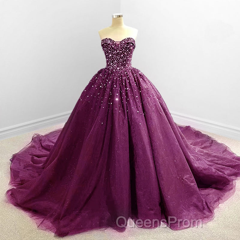 Black Strapless Dress Sweetheart Tulle Quinceanera Dress