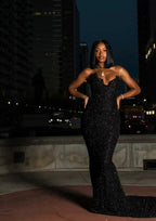 Black Strapless Mermaid Long Classy Prom Dress Classy Evening Gown