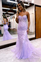 Black Strapless Prom Dress with Appliques