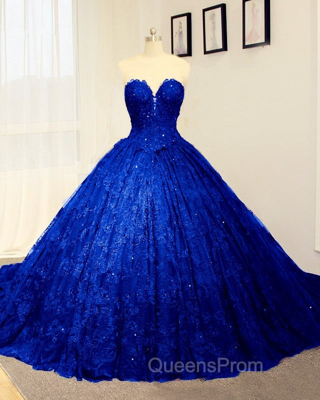 Black Sweetheart Lace Wedding Dress Ball Gown