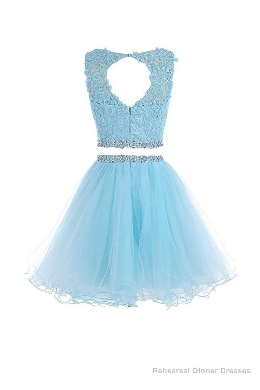 Black Two Piece Tulle Homecoming Dress, Lovely Party Dress Secondary image