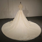 Bling Bling Wedding Dress Sequins Off Shoulder