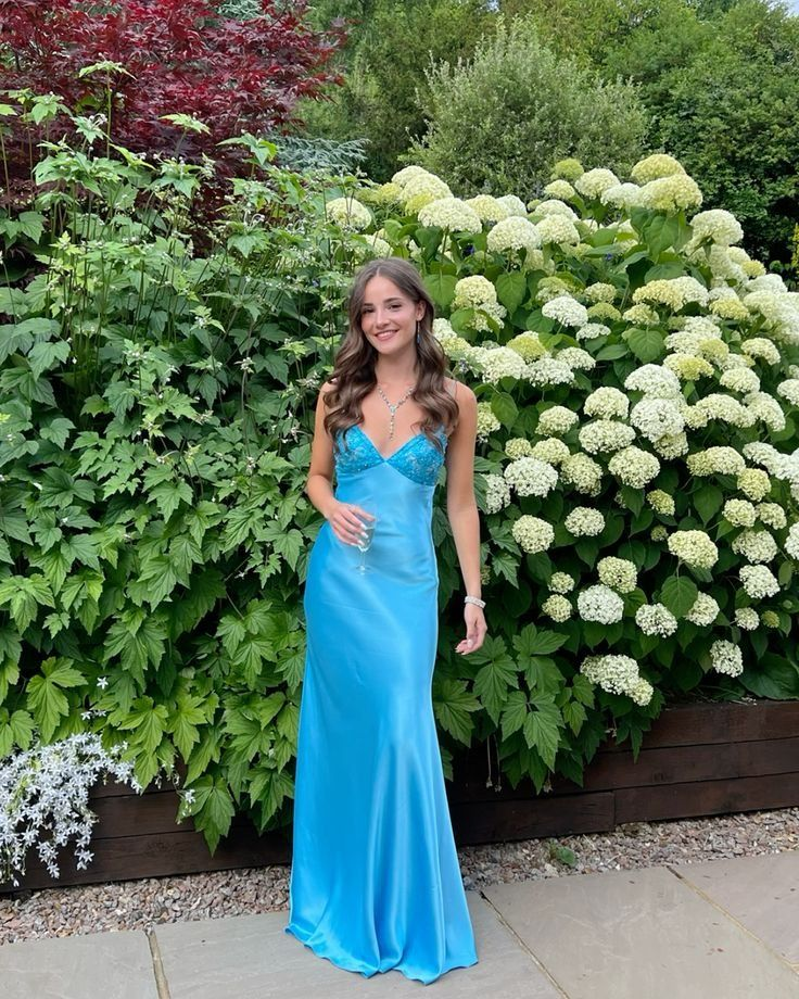 Blue Backless Mermaid Satin Long Classy Evening Classy Prom Dress