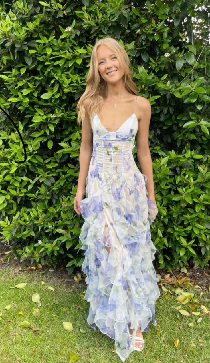 Blue Charming A-Line Spaghetti Strap Classy Prom Dress Party Dress