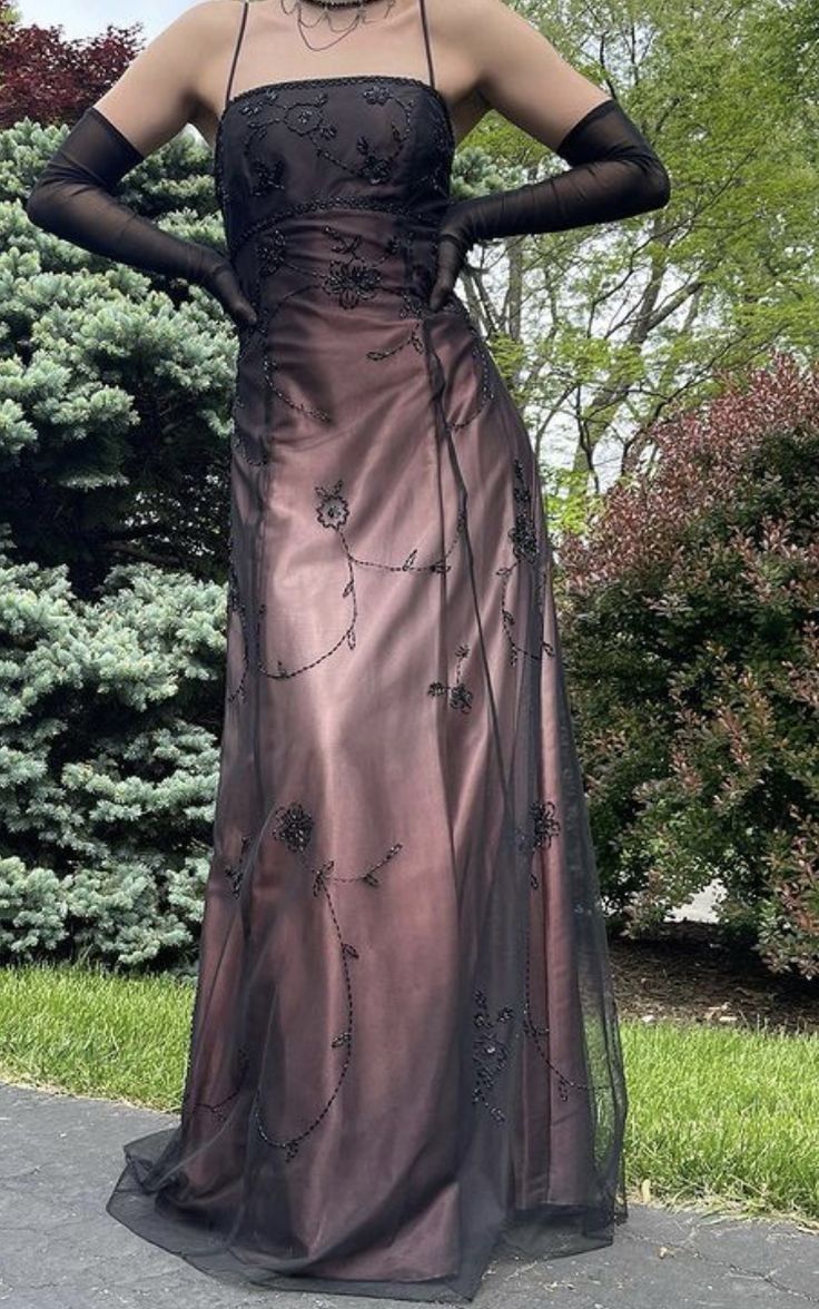 Blue/Grey Delicate Beaded Long Tulle Elegant Ball Gown Classy Evening Dress Classy Birthday Party Dress Classy Prom Dress