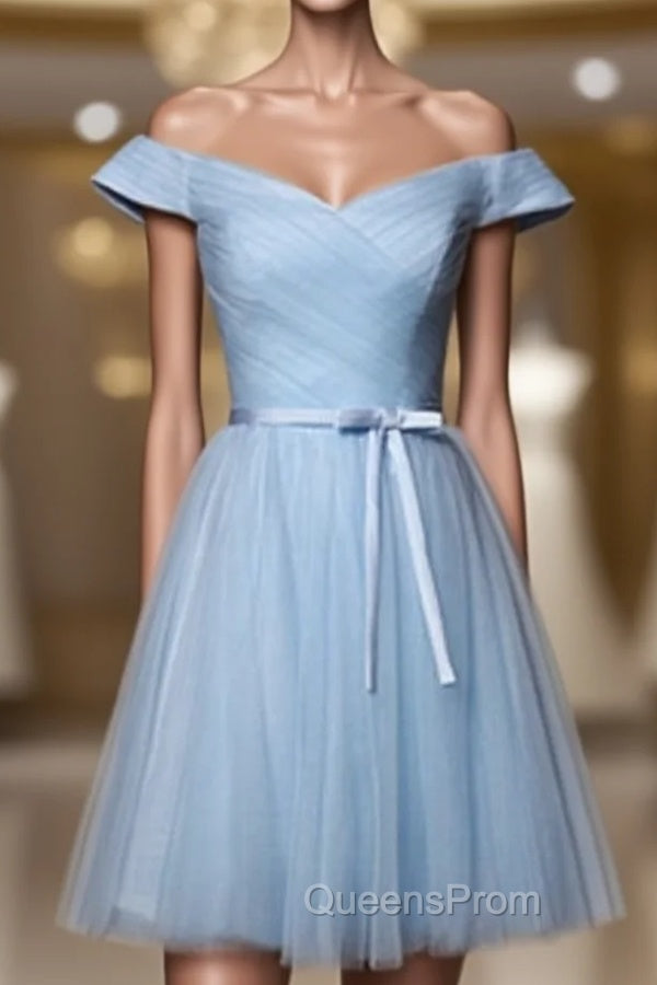 Blue Homecoming Cocktail Dress Knee Length Main image
