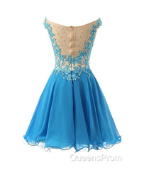 Blue Homecoming Party Dress