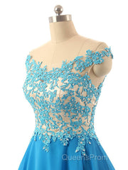 Blue Homecoming Party Dress
