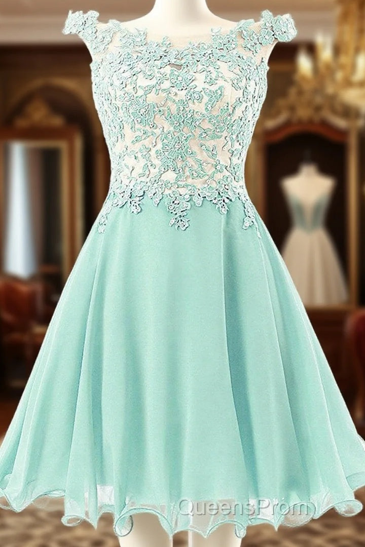Blue Homecoming Party Dress Main image