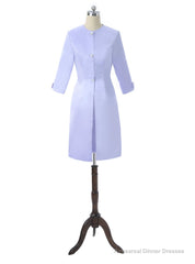 Blue Lace Wedding Party Dress Short Mother Dresses For Wedding