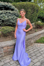 Blue Classy Prom Dress, Mermaid Classy Prom Dress Open Back Classy Evening Dress