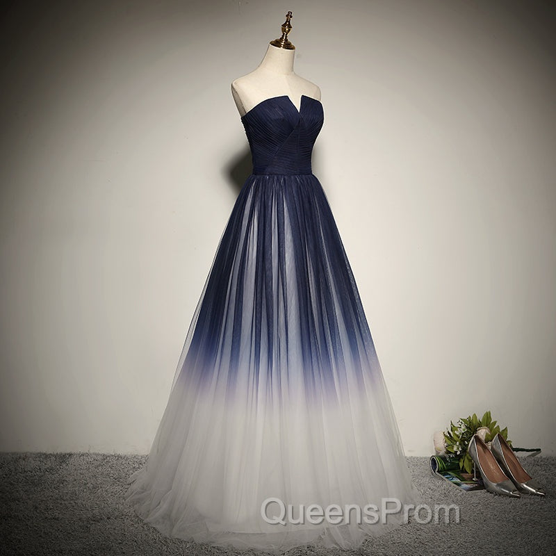 Blue Evening Prom Dress Tulle LongEvening Dress Secondary image