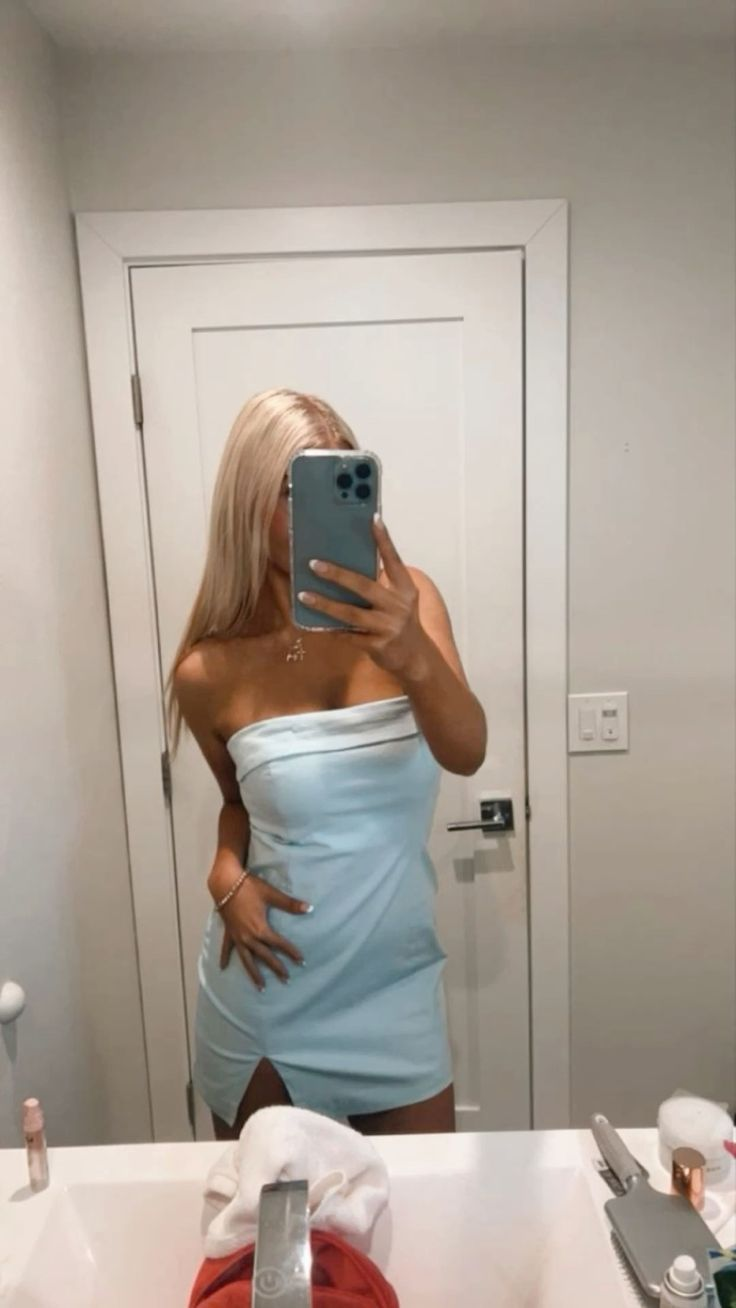 Blue Sheath Homecoming Dress Short Classy Prom Dress