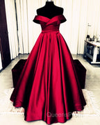 Bow Back Evening Prom Dress Ball Gowns Off The Shoulder