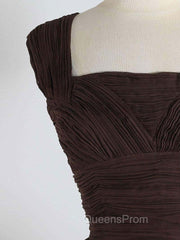 Brown A-Line Short Evening Prom Dress, Brown Short Evening Dress