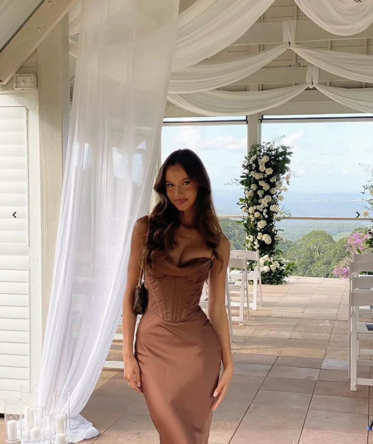 Brown Classy Prom Dress Sexy Classy Prom Dress Birthday Outfits